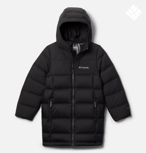 Kids' Columbia Bear Hunt Ridge Down Jackets Black | CA-S86C4