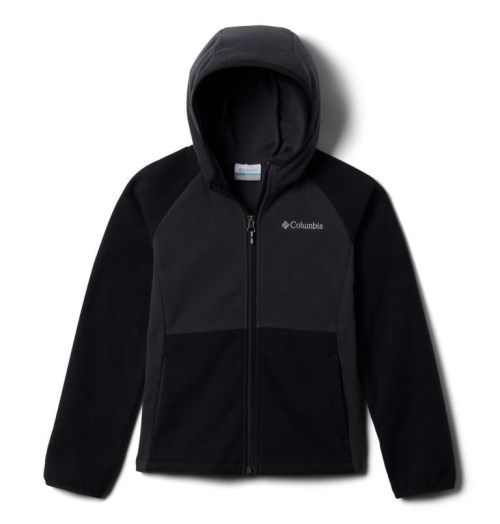 Kids' Columbia Fast Trek II Full Zip Fleece Jackets Black | CA-H683L