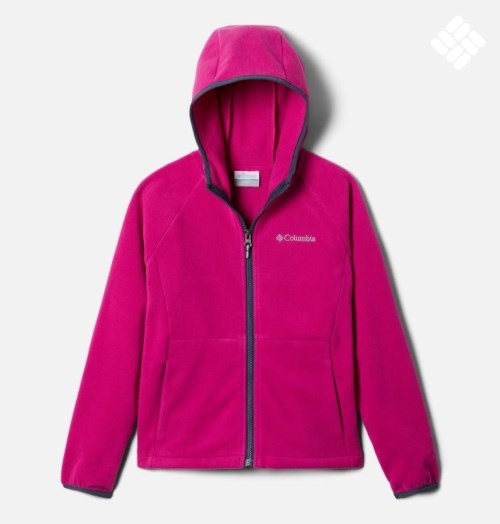 Kids' Columbia Fast Trek II Full Zip Fleece Jackets Fuchsia | CA-Z4C56