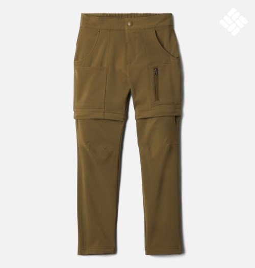 Kids' Columbia Frontrange Convertible Pants Olive | CA-N6A15