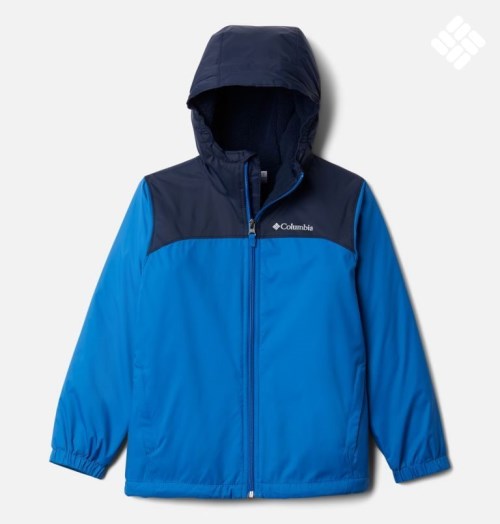 Kids' Columbia Glennaker Sherpa Lined Jackets Blue | CA-HL84C