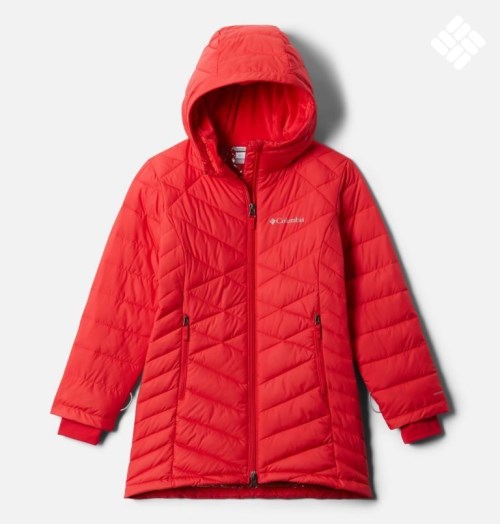 Kids' Columbia Heavenly Long Jackets Red | CA-F8A35