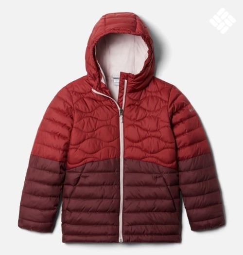 Kids' Columbia Humphrey Hills Puffer Jackets Red | CA-TA360