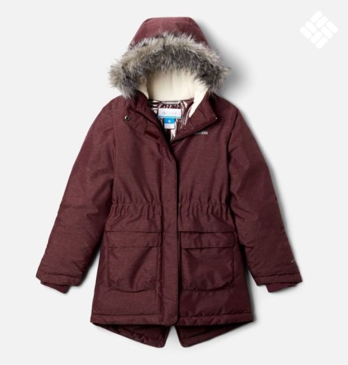 Kids' Columbia Nordic Strider Jackets Burgundy | CA-Z3C05