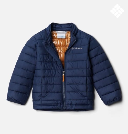 Kids' Columbia Powder Lite Jackets Navy | CA-G4C30