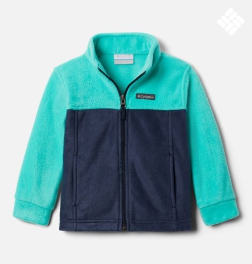 Kids' Columbia Steens Mountain II Fleece Jackets Turquoise / Navy | CA-S348L