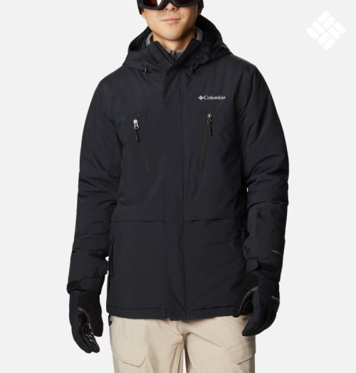 Men's Columbia Aerial Ascender Omni-Heat Infinity Insulated Jackets Black | CA-X1A54