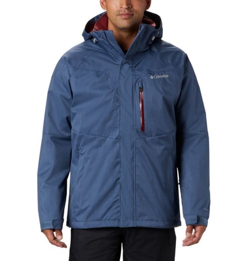 Men's Columbia Alpine Action Ski Insulated Jackets Navy | CA-W0L63