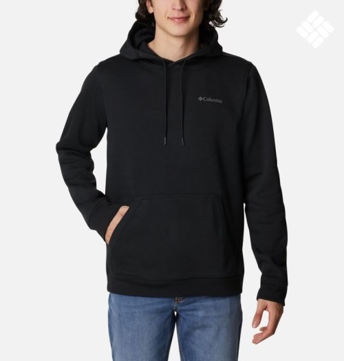 Men's Columbia CSC Basic Logo II Hoodie Black | CA-C83L1