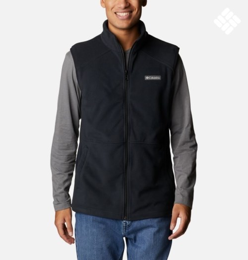 Men's Columbia Castle Dale Fleece Vest Black | CA-W85L3