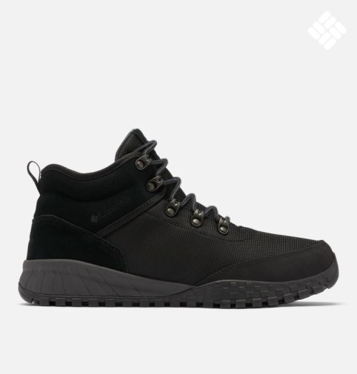 Men's Columbia Fairbanks Mid Hiking Boots Black | CA-N68LC
