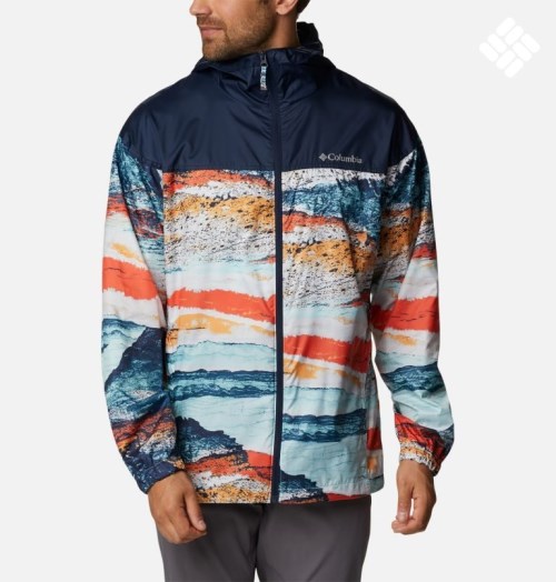 Men's Columbia Flash Challenger Novelty Windbreaker Jackets Multicolor | CA-YL58C