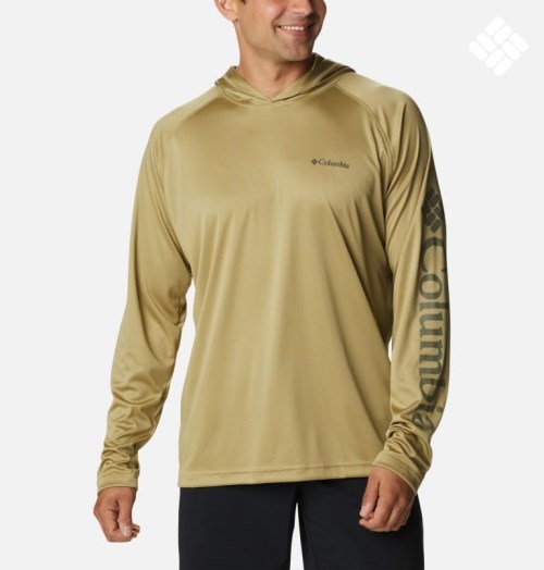 Men's Columbia Fork Stream Hoodie Olive | CA-U5316