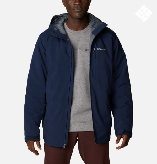 Men's Columbia Gate Racer Insulated Shell Jackets Navy | CA-VA486