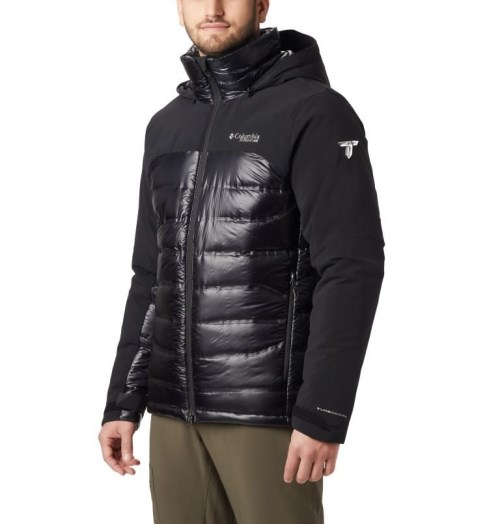 Men's Columbia Heatzone 1000 TurboDown II Jackets Black | CA-L6403