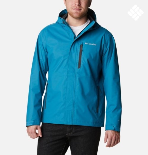 Men's Columbia Hikebound Rain Jackets Turquoise | CA-R6418