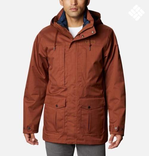 Men's Columbia Horizons Pine Interchange Jackets Brown | CA-E6C01