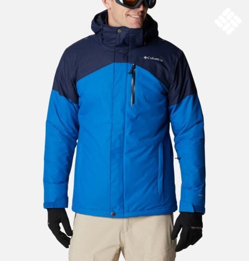 Men's Columbia Last Tracks Ski Insulated Jackets Navy | CA-DL64C