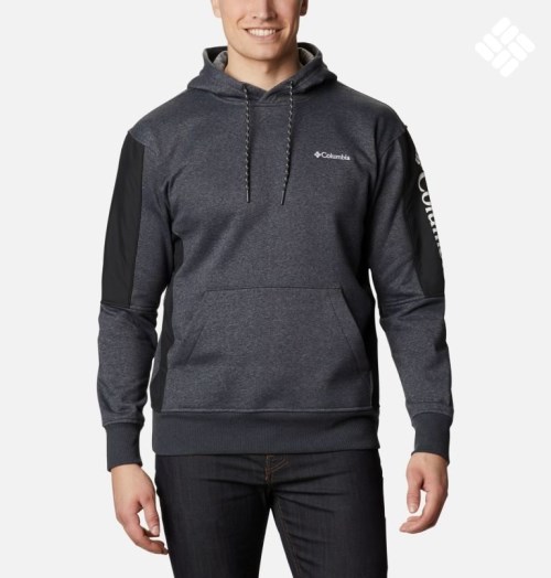Men's Columbia Minam River Pullover Hoodie Dark Grey | CA-K6A58