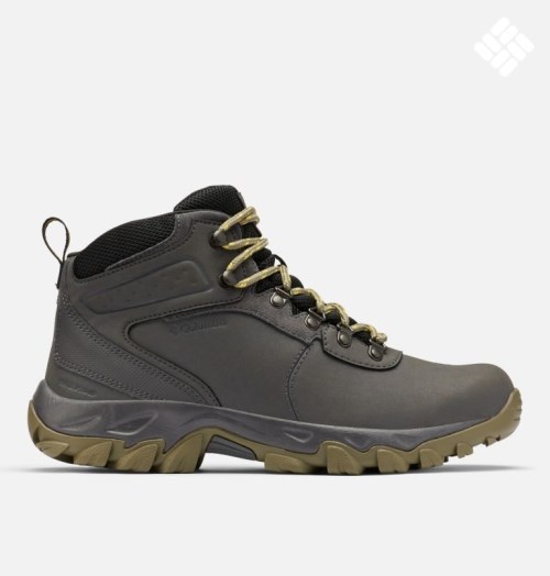 Men's Columbia Newton Ridge Plus II Waterproof Hiking Boots Dark Grey | CA-J5CL6