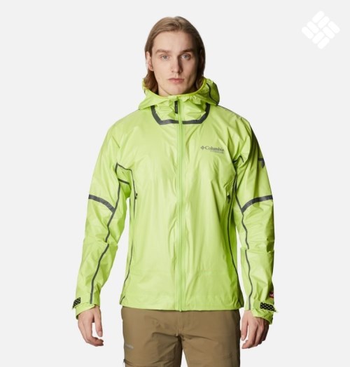 Men's Columbia OutDry Ex NanoLite Shell Jackets Green | CA-P8541
