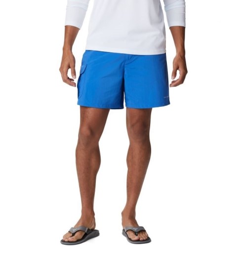 Men's Columbia PFG Bahama Shorts Blue | CA-YC04L