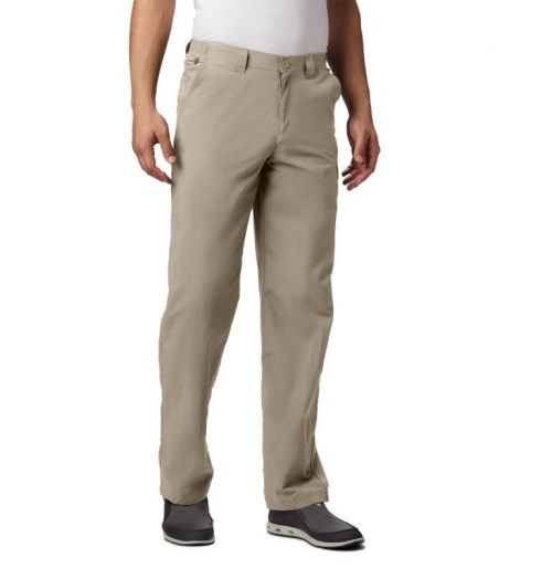 Men's Columbia PFG Blood 'N Guts Pants Khaki | CA-TC3A8