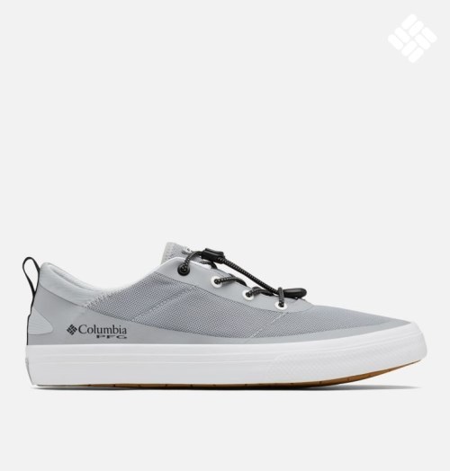 Men's Columbia PFG Bonehead Slip On Sneakers Light Grey | CA-BA450