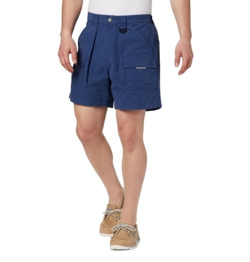 Men's Columbia PFG Brewha II Shorts Navy | CA-K3A40
