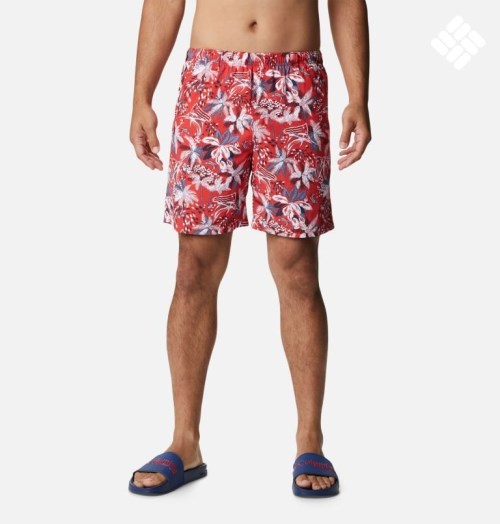 Men's Columbia PFG Super Backcast Water Shorts Flower | CA-FC60A