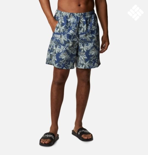 Men's Columbia PFG Super Backcast Water Shorts Flower | CA-P1L53