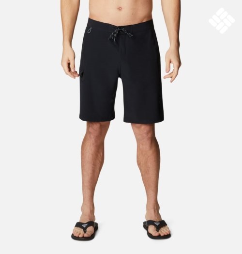 Men's Columbia PFG Terminal Tackle Board Shorts Black | CA-P16C5