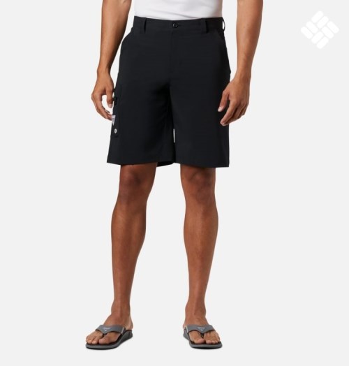 Men's Columbia PFG Terminal Tackle Shorts Black | CA-I1AL3
