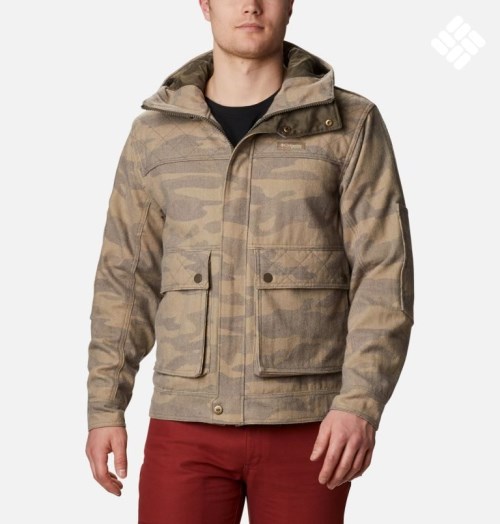 Men's Columbia PHG Gallatin Wool Jackets Camo | CA-M0C61