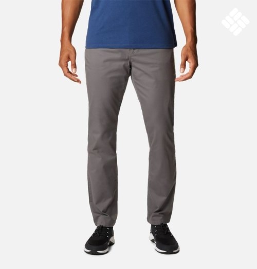 Men's Columbia Pacific Ridge 5 Pocket Pants Dark Grey | CA-D516A