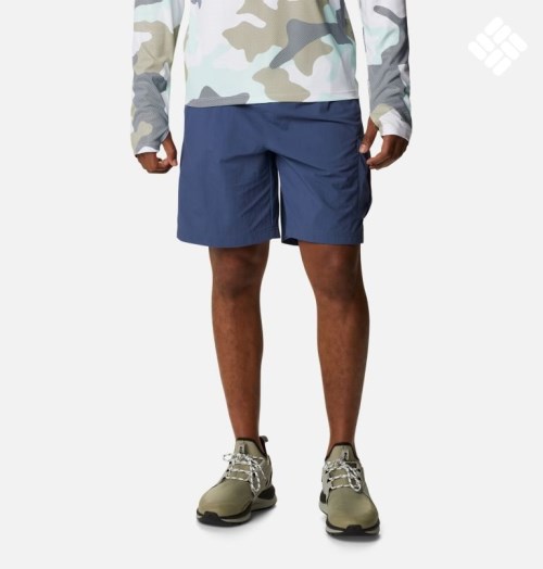 Men's Columbia Palmerston Peak Sport Shorts Navy | CA-N381L