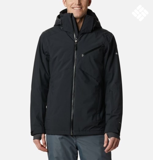 Men's Columbia Powder 8s Ski Insulated Jackets Black | CA-SA045