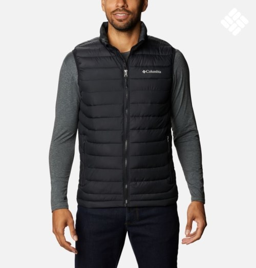 Men's Columbia Powder Lite Vest Black | CA-GC631