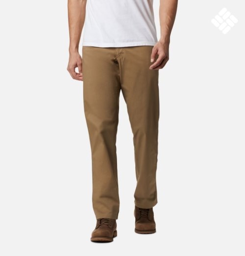 Men's Columbia Rapid Rivers Pants Brown | CA-WC015
