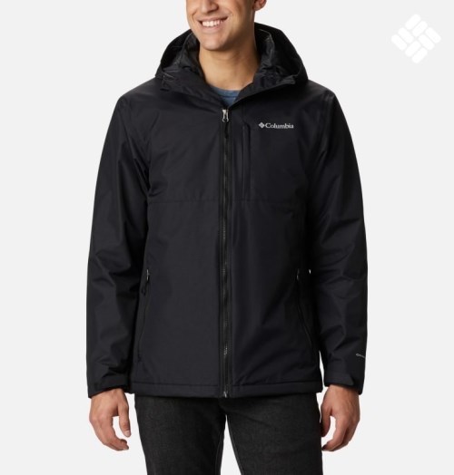 Men's Columbia Ridge Gates Interchange Jackets Black | CA-ZC18A