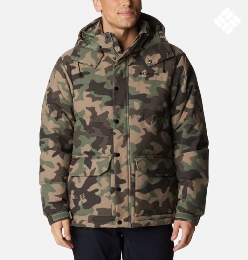 Men's Columbia Rockfall II Omni-Heat Infinity Down Jackets Camo | CA-D84CL