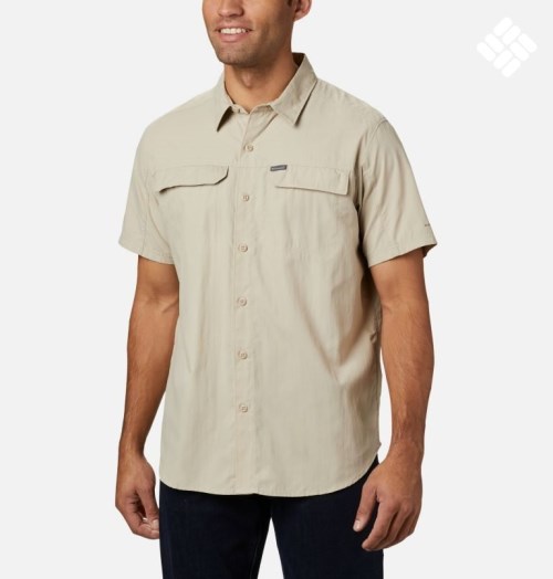 Men's Columbia Silver Ridge 2.0 Short Sleeve Shirts Khaki | CA-R468A