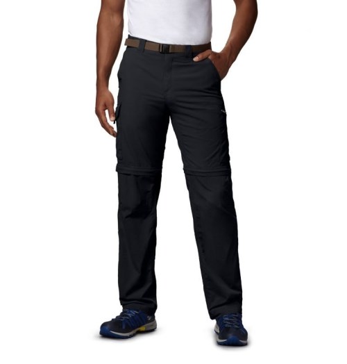 Men's Columbia Silver Ridge Convertible Pants Black | CA-C3541