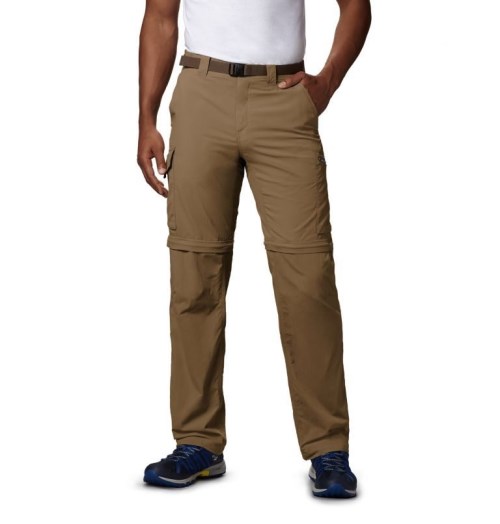 Men's Columbia Silver Ridge Convertible Pants Khaki | CA-D4605