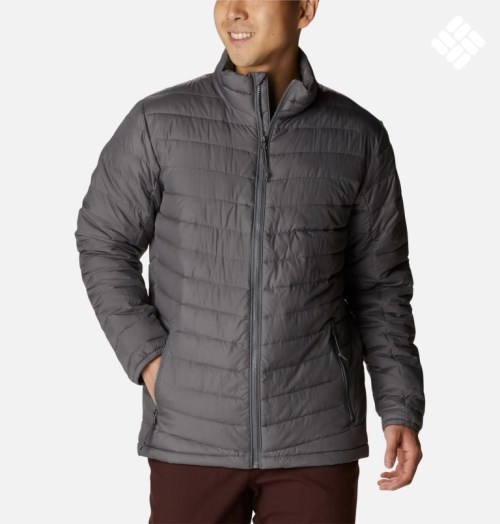 Men's Columbia Slope Edge Jackets Dark Grey | CA-D364L