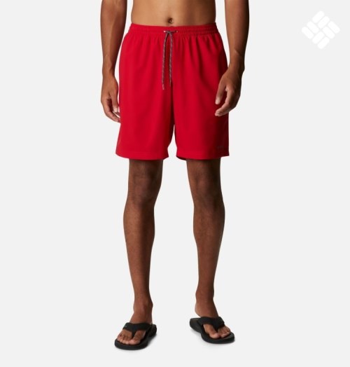 Men's Columbia Summertide Stretch Shorts Red | CA-P4365