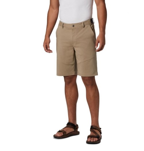 Men's Columbia Tech Trail Shorts Khaki | CA-OLAC4
