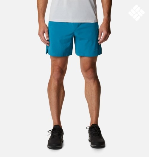 Men's Columbia Titan Pass Lightweight 2.0 Shorts Turquoise | CA-Z345A