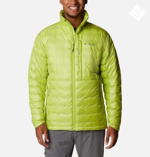 Men's Columbia Titan Pass Omni-Heat Infinity Double Wall Hybrid Insulated Jackets Green | CA-S35CL