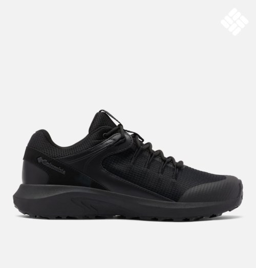 Men's Columbia Trailstorm Waterproof Hiking Shoes Black | CA-VC814